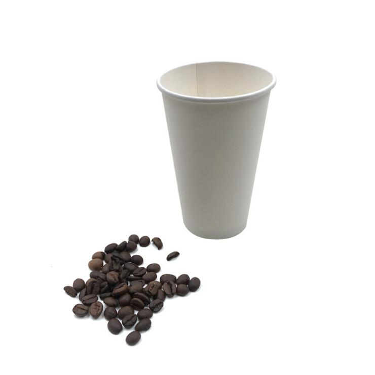 100% Cangkir Kertas Kopi Dinding Tunggal Sekali Pakai yang Dapat Terurai Secara Biodegradasi