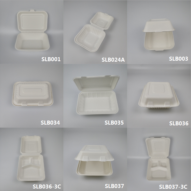 kotak makanan takeaway ampas tebu