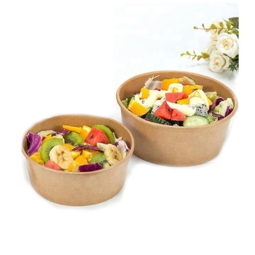 Mangkuk kraft 48 ons dengan penutup