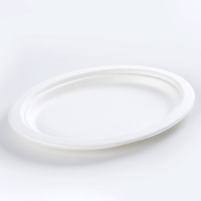Pelat Oval Kecil Biodegradable Dan Kompos