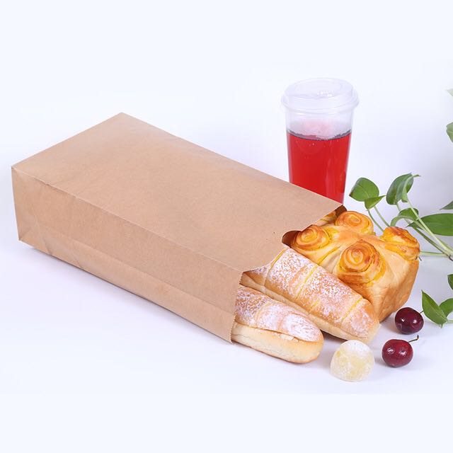 Kantong Kertas Roti Bawah Datar